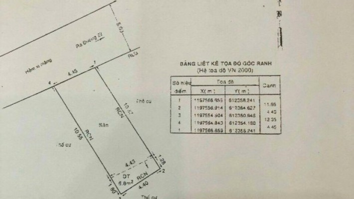 Anh trai cần tiền bán nhanh lô đất hẻm 44 đường 22, Phường Phước Long B.