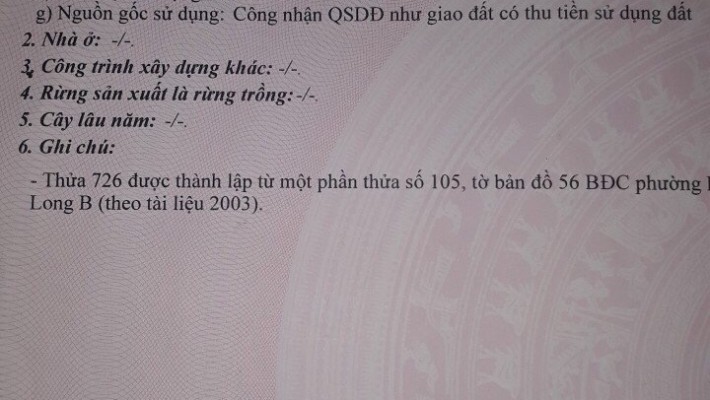 Bán nhà cấp 4 hẻm đường 475 phường Phước Long B, quận 9 giá 1 tỷ 850 triệu