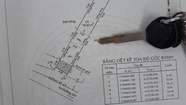 Bán nhà mặt tiền cấp 4 đường 475 phường Phước Long B, quận 9. Giá 5 tỷ 750 triệu