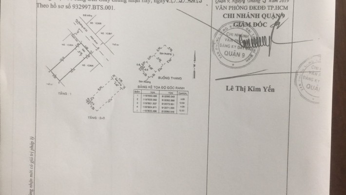 Bán nhanh căn nhà 1 trệt 2 lầu hẻm đường 22 Phước Long B, Quận 9.