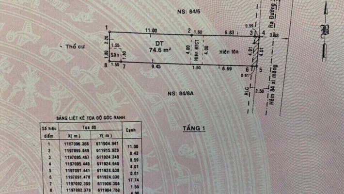 Bán Đất hẻm 84 đường 339, phường Phước Long B, quận 9. DT 77m2 giá 4,350 tỷ 