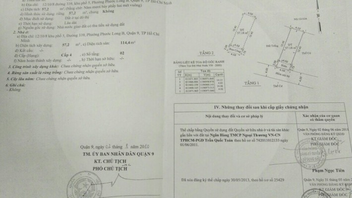 Bán nhà 1T1L đường 339, phường Phước Long B, quận 9. DT 57,2m2 giá 3,7 tỷ