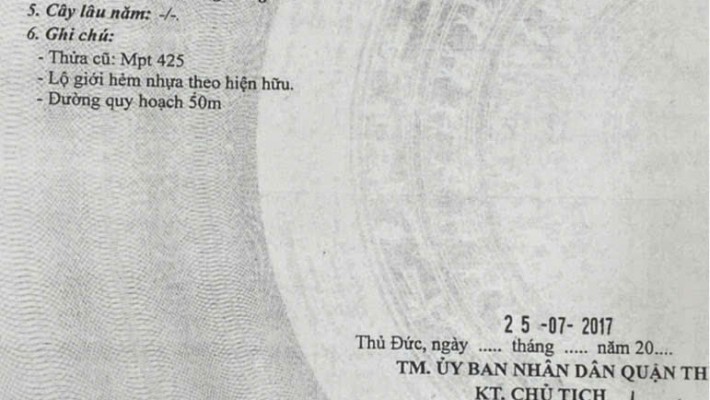  Chủ cần tiền bán lô đất Đường 11,  P. Trường Thọ. TP. Thủ Đức.