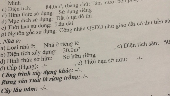 Bán nhanh lô đất hẻm 71 Đường 185, Phước Long B, Quận 9, TP HCM