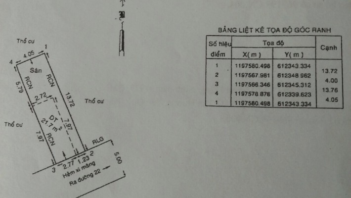 Chính chủ bán nhanh căn nhà 1 trệt 2 lầu Hẻm 44 Đường 22, Phước Long B, Quận 9.