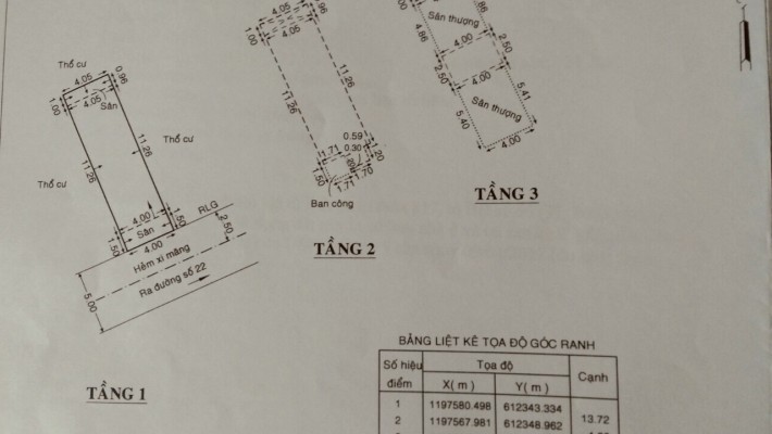 Chính chủ bán nhanh căn nhà 1 trệt 2 lầu Hẻm 44 Đường 22, Phước Long B, Quận 9.