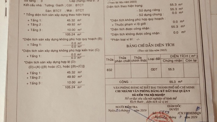 Chính chủ bán nhanh căn nhà 1 trệt 2 lầu Hẻm 44 Đường 22, Phước Long B, Quận 9.