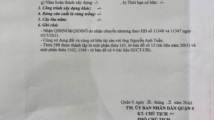 Em trai cần tiền bán gấp căn nhà 1 trệt 1 lầu Phường Phước Long B, Quận 9.