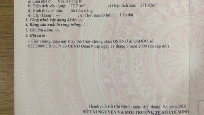 Bán Nhà 1 trệt 1 lầu + sân thượng. hẻm 1 sẹc đường 339 Phước Long B Quận 9.