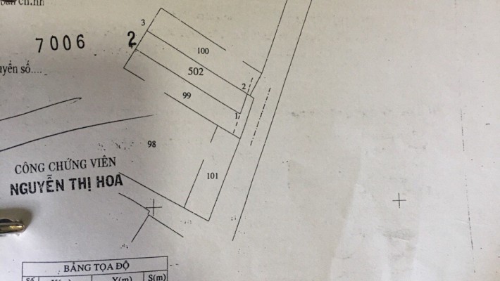 Chính chủ cần bán Gấp Lô đất hẻm 12 Đường 339, Phuocs Long B, Quận 9.